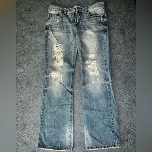 Mens Aeropostale distressed jeans - slim bootcut- 30/30